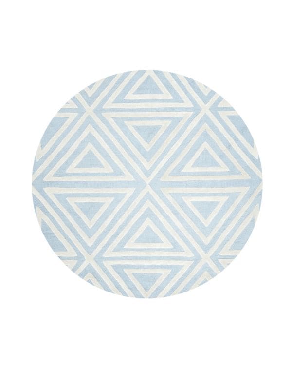 Safavieh Triangles Hand-Tufted Round Wool Area Rug